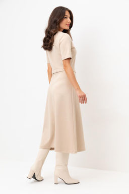 ЕВТ 5058/темно-бежевый платье жен