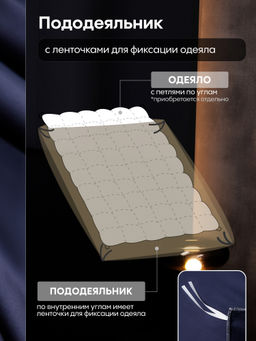 Комплект постельного белья Однотонный Сатин Премиум на резинке OCPR011 180*200*30;160*200*30;140*200*30 Дуэт Семейный 4 Наволочки