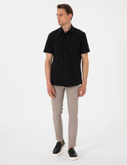Siyah Basic Regular Fit K_sa Kollu Cepli G_mlek - Pierre cardin фото 4