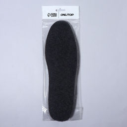 Цена за 2 шт. Стельки для обуви, утеплённые, универсальные, р-р RU до 46 (р-р Пр-ля до 45), 29 см, пара, серые