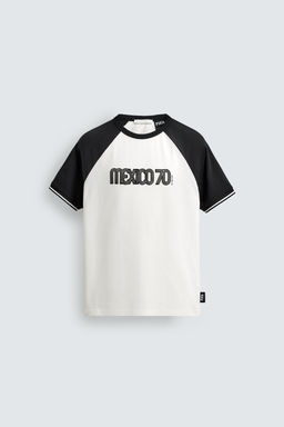 CAMISETA COLOR BLOCK MEXICO 70 FIFA WORLD CUP FIFA CLASSICS / Blanco
