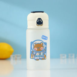 Бутылка для воды «Космос», 370 мл, 7×17 см, матовое стекло, рисунок МИКС