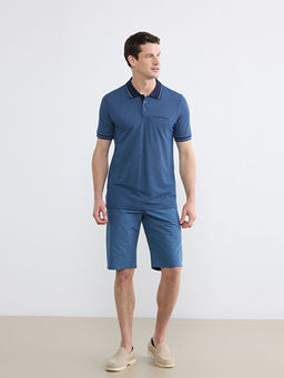 Polo Yaka K?sa Kollu Pile Erkek Ti??rt