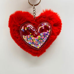 Мягкая игрушка брелок Сердце со звездочками 8 см - Storyland фото 2