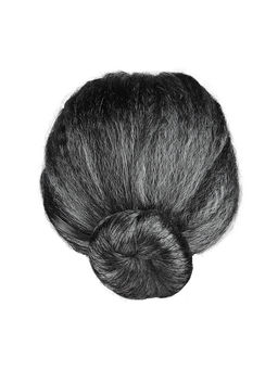 Парик карнавальный, 140 гр, "Старушка" Седой, 1 шт. в упак.