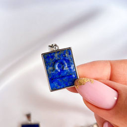 Кулон со знаком зодиака Весы из Лазурита - Радуга самоцветов фото 3