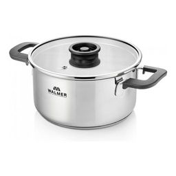 Кастрюля с крышкой Walmer Preston, 3 л, цвет хром