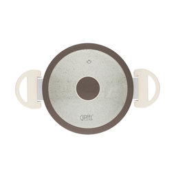 0432 GIPFEL Кастрюля SONRIZO 20см/3л из кованого алюминия со стеклянной крышкой, с индукционным дном, с 3-слойным антипригарным мраморным покрытием Excilon Marble. Толщина: 2,0/4,0мм  фото 5