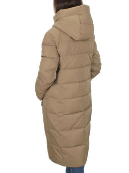 M-22120 DK. BEIGE Пальто женское зимнее (био-пух) - Фабричный китай фото 4