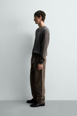 JERSEY LIGERO ALGOD?N - LINO LIMITED EDITION / Gris - Zara фото 4