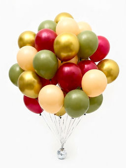 Воздушные шары латексные 12" "Бургундия" набор 100 штук