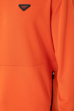 U. S. Polo Assn / Мужской оранжевый комфортный свитшот с круглым вырезом - U.s. polo assn фото 14