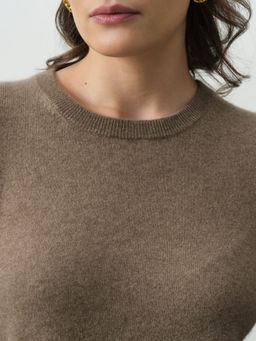 Джемпер из кашемира женский KW040797-E капучино