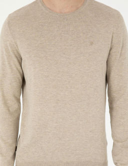 Kum Melanj Slim Fit Bisiklet Yaka Basic Triko Kazak - Pierre cardin фото 6