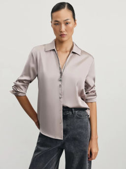 Атласная блузка / Zarina  фото 2