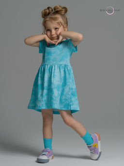 Платье Лето зайцы варенка бирюза - Sovalina фото 13