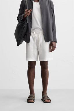 100% LINEN BERMUDA SHORTS - Zara фото 2