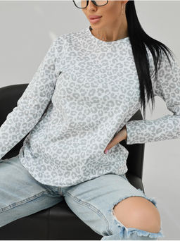 Лонгслив Леопард женский коричневый - София фото 58