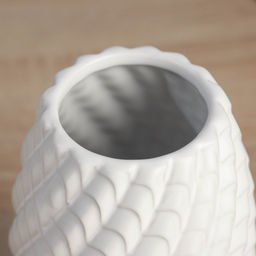 Ваза для цветов «Лоренс», d=7.5 см, 22×11 см, керамика, белая