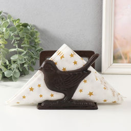 Фигурка-салфетница чугун «Птица», 10.5×6.4×11.5 см