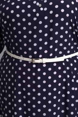 Платье ANELLI 670 темно-синий/горох  фото 3