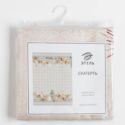 Скатерть Этель «Пасхальные куличи» 220×147 см, 100% хлопок, саржа 190 г/м²