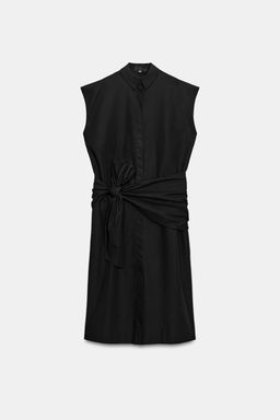 VESTIDO CAMISERO FAJ?N ZW COLLECTION / Negro - Zara фото 7