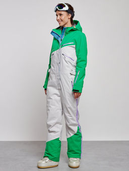 Горнолыжный комбинезон женский зимний зеленого цвета 2326Z - Mtforce фото 3