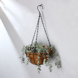 Кашпо подвесное, d=20 см, с кокосовым вкладышем, «Полусфера»