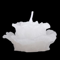 Свеча "Роза" д5см, h3,5см, белый, время горения 2 часа (Россия)