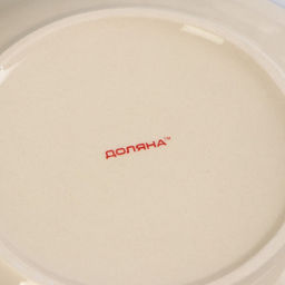 Тарелка керамическая десертная Доляна Морской мир, d=19 см, цвет коричневый фото 4