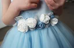 А21-3 платье для девочки Мелани голубой - Etoelf фото 7