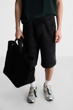 BAGGY FIT JOGGER BERMUDA SHORTS - Zara фото 5