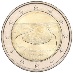 Монета 2 евро 2025 года J Германия Федеральные земли Германии  Саар (Сааршляйфе)