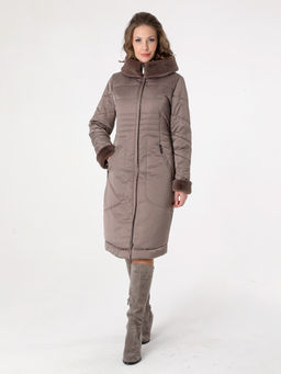 21404 Пальто капучино - Dizzyway фото 2