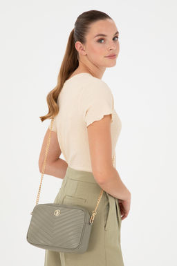 Женская сумка цвета хаки Неожиданная скидка в корзине