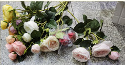 Цена за 1 шт. Цветок искусственный Пионовидная роза 73 см / GR-006 /уп 12/144/силикон