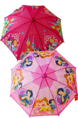 2100-1 Зонт трость для девочки со свистком розовый - АстраТекстиль фото 2