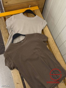 Футболка женская однотонная