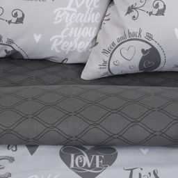 Постельное бельё Этель евро Love 200*217 см, 220*240 см, 70*70 см -2 шт, 100% хлопок, бязь 125 г/м2  фото 2