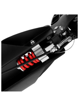 Самокат городской GRAFFITI Technology 200, складной, колёса PU 200 мм, ABEC 7, амортизатор задний, чёрный