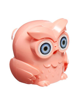 Точилка для карандашей механическая Calligrata «Сова», с контейнером, персиковая