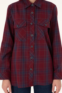 Женская красная рубашка с длинным рукавом Неожиданная скидка в корзине - U.s. polo assn фото 6