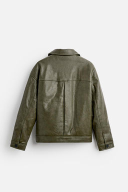 LEATHER EFFECT JACKET - Zara фото 17