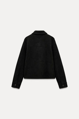 FAUX SUEDE JACKET