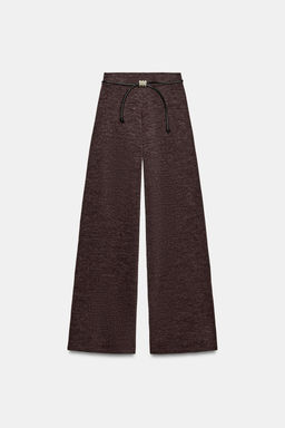 PIQU_ TROUSERS WITH BELT - Zara фото 16