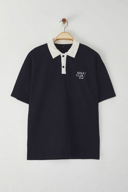 TRENDYOL MAN Lacivert Regular Polo Yaka Duz Orme Polo Yaka T-shirt TMNSS25PO00005 - Trendyolmilla фото 12