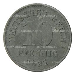Монета 10 пфеннигов 1921 года Германия