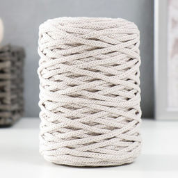 Шнур для вязания без сердечника 70% хлопок, 30% полиэстер ширина 3 мм 100 м/160±10 г (103)