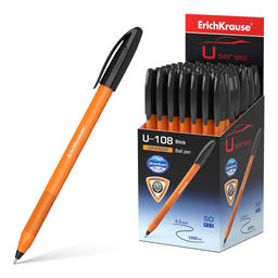 Цена за 50 шт. Ручка шариковая ErichKrause U-108 Stick Orange 0.7, Ultra Glide Technology, цвет чернил черный (в коробке по 50 шт.)